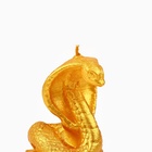 Свеча новогодняя «Змея на монетках», на Новый год, золотая, 78 х 61 х 52 - фото 26183048