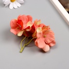 Бутон на ножке для декорирования "Фиалка розовая" d=5 см, h=10 см (комплект 6 шт) - фото 26246311