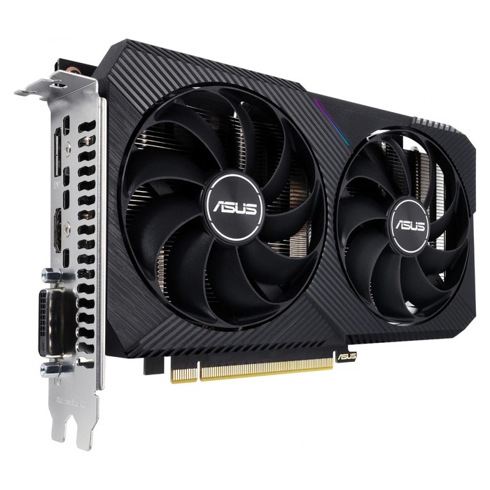 Видеокарта ASUS NVIDIA GeForce RTX 3050, 8Гб, 128bit, GDDR6, DVI, HDMI, DisplayPort