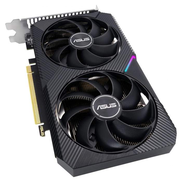 Видеокарта ASUS NVIDIA GeForce RTX 3050, 8Гб, 128bit, GDDR6, DVI, HDMI, DisplayPort