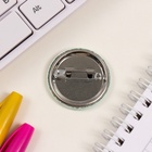 Значок новогодний закатной d=35 мм «Подарок» 6.5×6.5 см - Фото 5