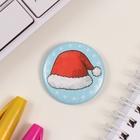 Значок закатной d=35 мм «Новогодний колпак» 6.5×6.5 см - Фото 3