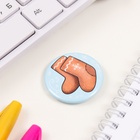 Значок новогодний закатной d=35 мм «Валенки» 6.5×6.5 см - Фото 4