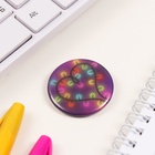 Значок новогодний закатной d=35 мм «Гирлянда» 6.5×6.5 см - Фото 4