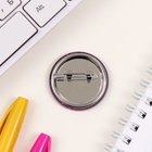 Значок новогодний закатной d=35 мм «Гирлянда» 6.5×6.5 см - Фото 5