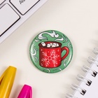 Значок новогодний закатной d=35 мм «Кружка» 6.5×6.5 см - Фото 3
