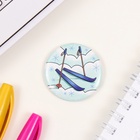 Значок новогодний закатной d=35 мм «Достигай вершин в Новом году» 6.5×6.5 см - Фото 3