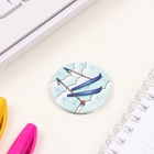 Значок новогодний закатной d=35 мм «Достигай вершин в Новом году» 6.5×6.5 см - Фото 4