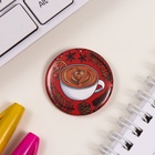 Значок новогодний закатной d=35 мм «С новым годом» 6.5×6.5 см - Фото 3