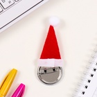 Значок новогодний закатной с колпаком d=35 мм «Снеговик» 6.5×11 см - Фото 5