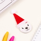 Значок новогодний закатной с колпаком d=35 мм «Мишка» 6.5×11 см - Фото 4