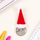 Значок новогодний закатной с колпаком d=35 мм «Мишка» 6.5×11 см - Фото 5