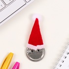 Значок новогодний закатной с колпаком d=35 мм «Зайчик» 6.5×11 см - Фото 5