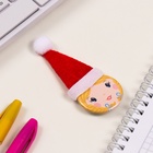 Значок новогодний закатной с колпаком d=35 мм «Снегурочка» 6.5×11 см - Фото 4