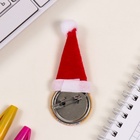 Значок новогодний закатной с колпаком d=35 мм «Снегурочка» 6.5×11 см - Фото 5