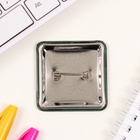 Значок новогодний закатной 50×50 мм «С Новым годом!» - Фото 5