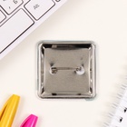 Значок новогодний закатной 50×50 мм «Пусть сбудутся мечты!» - Фото 5