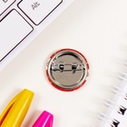 Значки новогодние закатные набор 3 шт. d=25 мм d=35 мм «Полярный мишка в свитере» 7×7 см - Фото 6