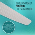 Пилка лазерная для ногтей, двусторонняя, 16.5 см, цвет серебристый - Фото 2