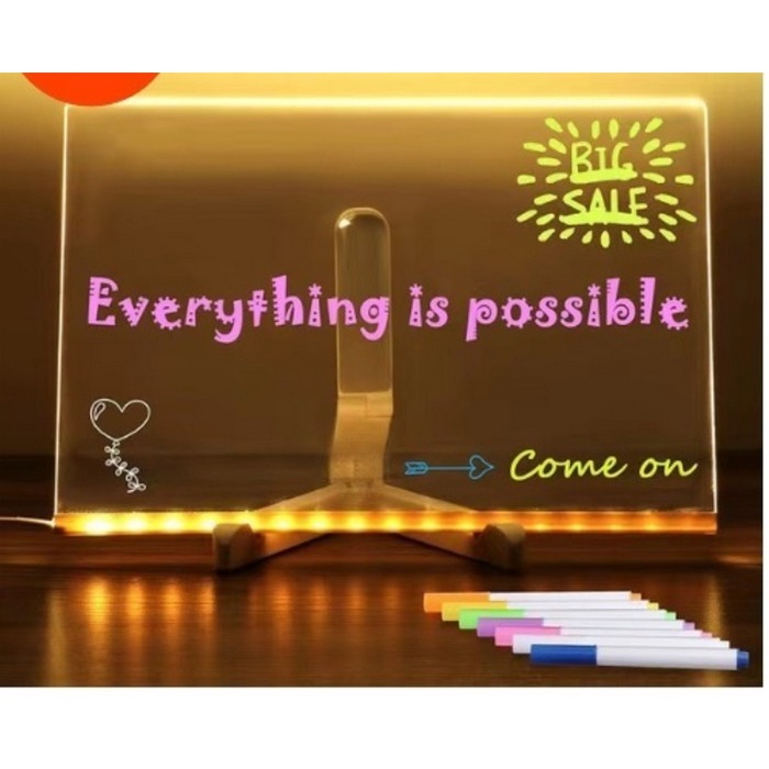 Ночник для рисования с маркером, 20×20 см - Фото 1