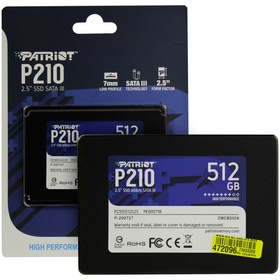 Накопитель SSD Patriot 2.5" P210 512 Гб SATA III P210S512G25