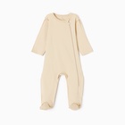 Комбинезон для девочки MINAKU Nature, рост 62-68 см, бежевый - Фото 1