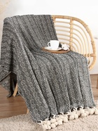 Плед SL Home Ethnics, 150×200 см с помпонами, 500 г/м² - Фото 5