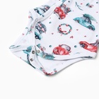 Боди детское с длинным рукавом MINAKU New Year's cars, рост 80-86 см, белое - Фото 10