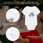 Боди детское MINAKU New Year's cars, рост 86-92 см, белое - Фото 2