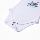 Боди детское MINAKU New Year's cars, рост 86-92 см, белое - Фото 9