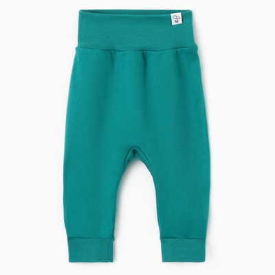 Штанишки детский MINAKU New Year's cars, рост 68-74 см, зелёные