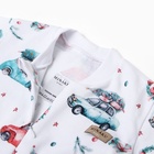 Комбинезон детский MINAKU «New Year's cars», цвет белый, рост 74-80 см - Фото 8