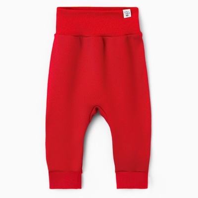 Штанишки детские MINAKU Winter, рост 74-80 см, красные