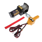 Лебедка электрическая ТУНДРА, 12V, 2000 lb (0.9 т), 1 л.с., до 3.2 м/мин, 4.8 мм × 12 м - Фото 1