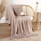 Плед Этель Beige knit 130*170 см, цв.бежевый, 100% акрил - фото 26880480