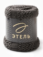 Плед с бахромой «Этель» Gray knit, 130×170 см, серый, акрил 100% - Фото 7