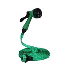 Шланг поливочный резиновый, 12 мм (1/2"), 10 м, в текстильной оплётке, с поливочным пистолетом, МИКС, Greengo - Фото 2