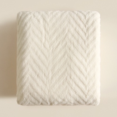 Плед «Этель» Soft, 130×170 см, 100% акрил, белый