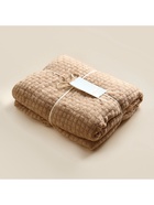 Плед с бахромой SL Home Relief, 130×170 см, бежевый, акрил 100% - Фото 13