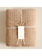 Плед с бахромой SL Home Relief, 130×170 см, бежевый, акрил 100% - Фото 18