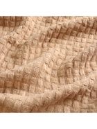 Плед с бахромой SL Home Relief, 130×170 см, бежевый, акрил 100% - Фото 8