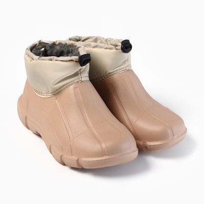 Полусапожки утепленные женские 4×4, цвет бежевый, размер 36