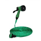 Шланг поливочный резиновый, 12 мм (1/2"), 20 м, в текстильной оплётке, с поливочным пистолетом, МИКС, Greengo - Фото 2