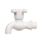 Кран, наружная резьба 1/2" (12 мм), для шланга 1/2" (12 мм), пластик, Greengo - Фото 2