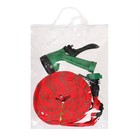 Шланг поливочный резиновый, 12 мм (1/2"), 15 м, в текстильной оплётке, с поливочным пистолетом, МИКС, Greengo - Фото 5