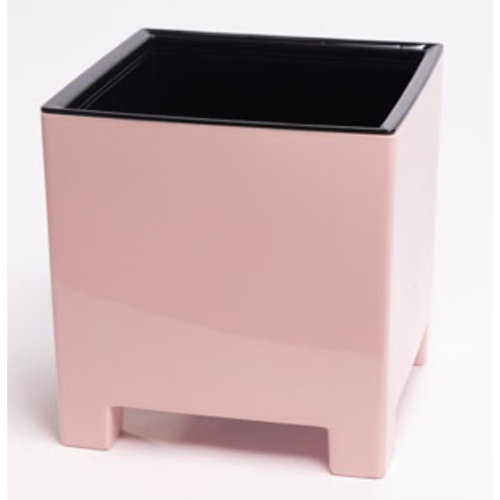 Горшок пластиковый Live-in-green с вкладкой «Нард», d=14 см, 2,1 л, цвет розовая пудра - Фото 1