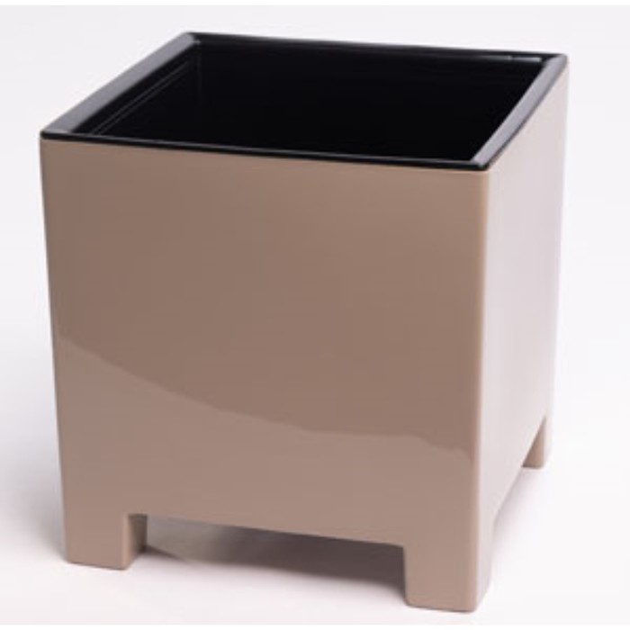 Горшок пластиковый Live-in-green с вкладкой «Нард», d=14 см, 2,1 л, цвет фраппе - Фото 1