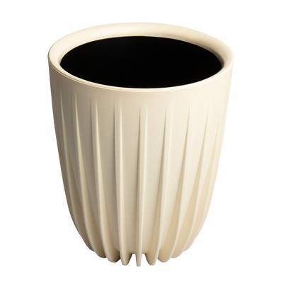 Горшок пластиковый Live-in-green с вкладкой «Сигма», d=30 см, 7,9 л, цвет ванильный