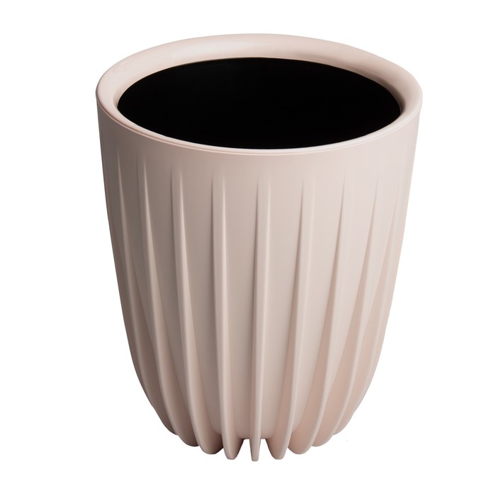 Горшок пластиковый Live-in-green с вкладкой «Сигма», d=24 см, 4,5 л, цвет фраппе - Фото 1