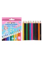 Карандаши Calligrata «Принцесса», цветные, 12 цветов деревянные, трёхгранные, мини - Фото 9